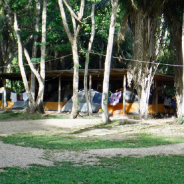 Oscar also built Tent City, pictured here.
